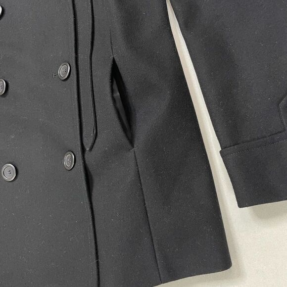 J Crew Peacoat Wool Jacket Women Size 8 Black - Picture 3 of 9